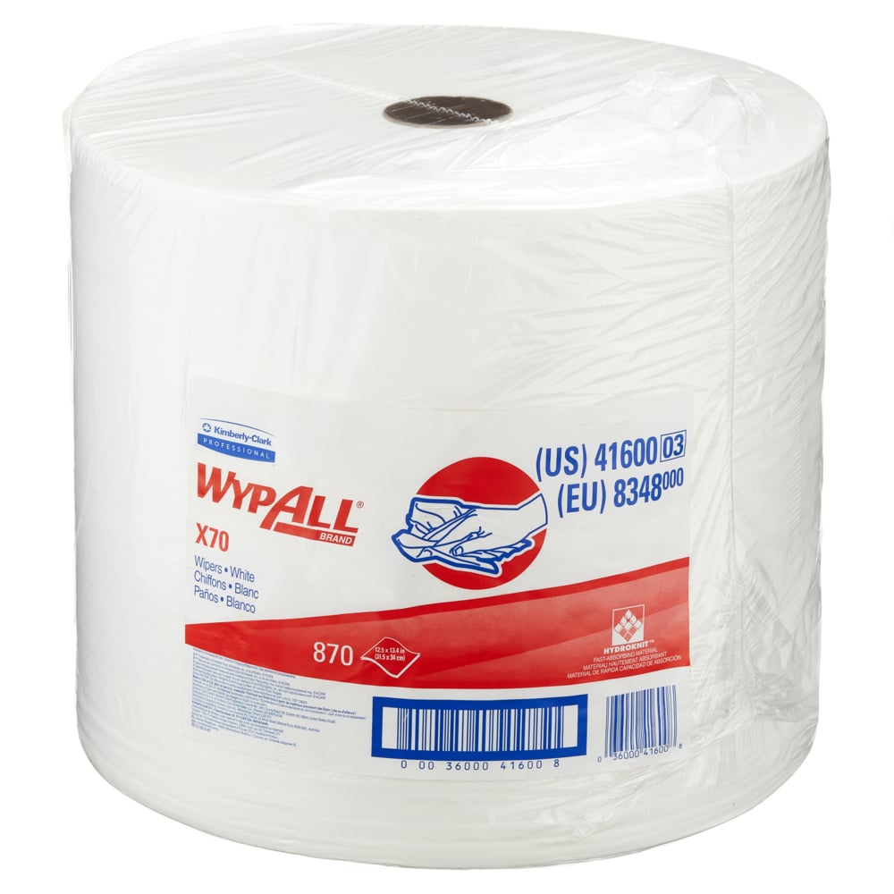 Kimberly-Clark Wischtuch Wypall X70 Großrolle, weiß