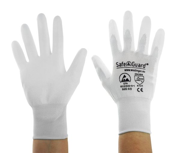 ESD-Handschuhe, mit Beschichtung