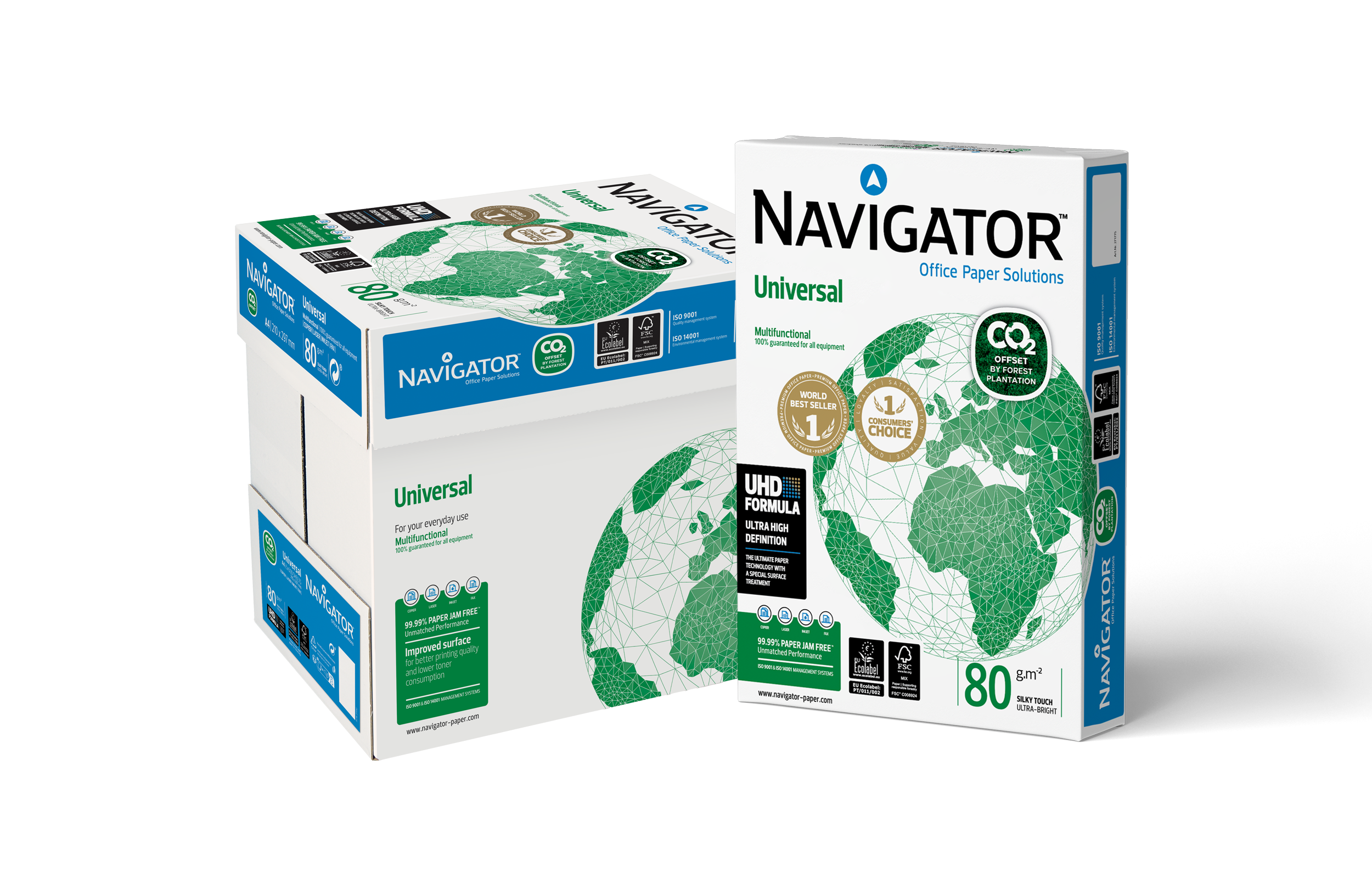 Kopierpapier Navigator Universal CO2-neutral A4, weiß