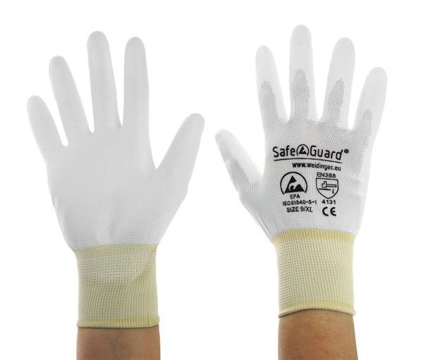 ESD-Handschuhe, mit Beschichtung