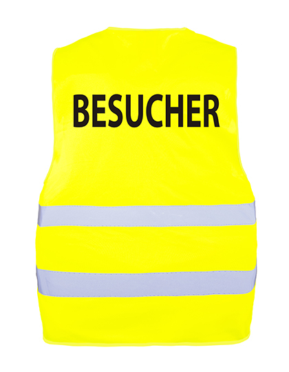 Warnschutzweste „BESUCHER“ oder „VISITOR“, gelb
