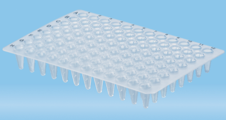 Sarstedt PCR-Platte ohne Rand, 96 Well, transparent, 100 µl